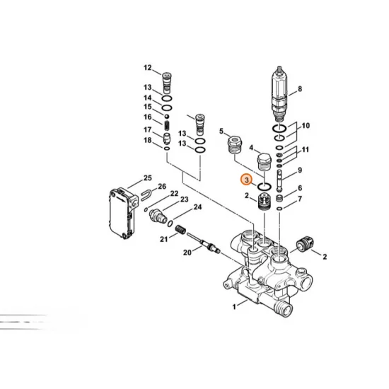 Stihl  Okrągły pierścień uszczelniający 15,6x1,78 9645 945 3690